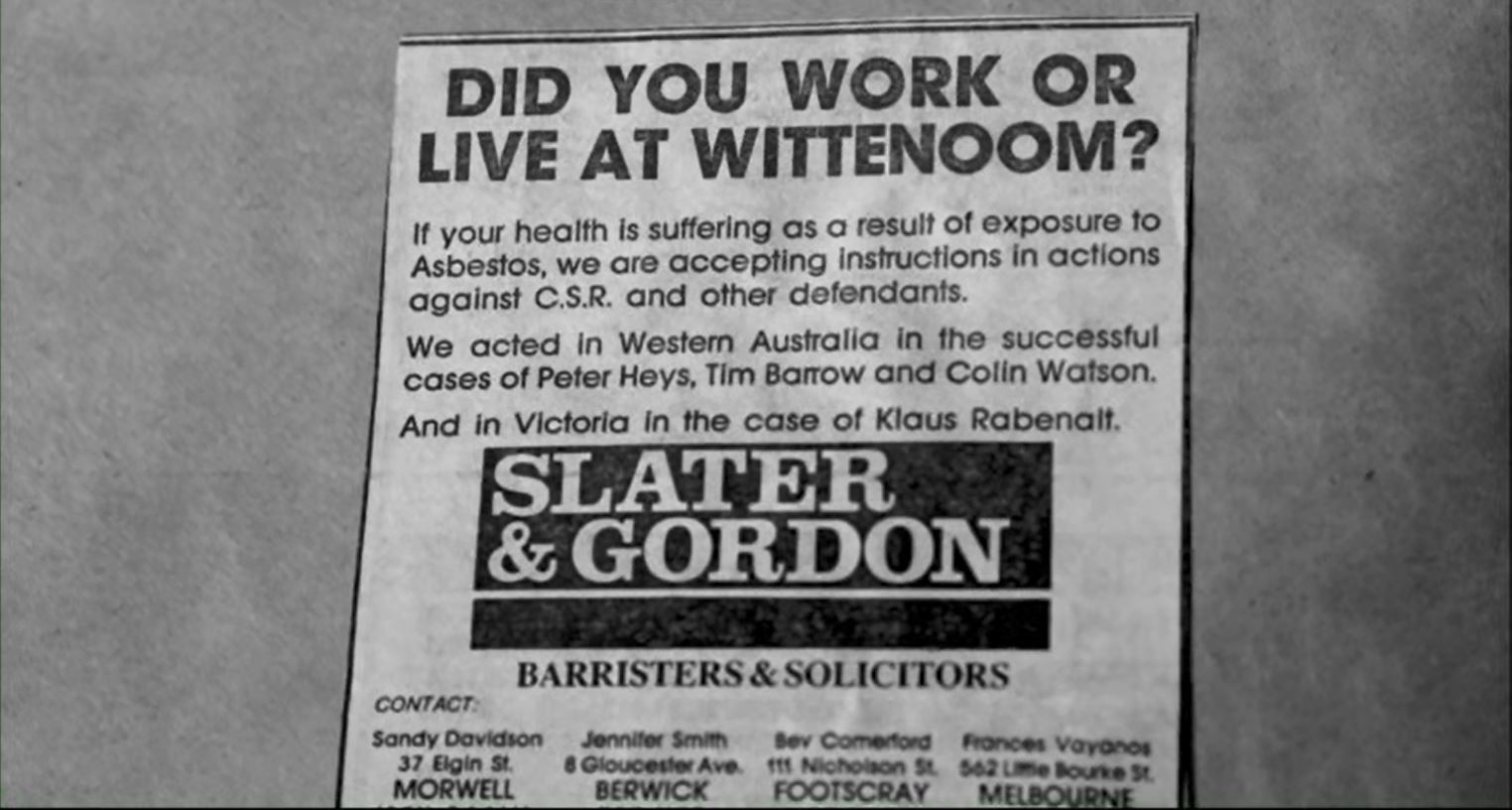 Asbestos Ad