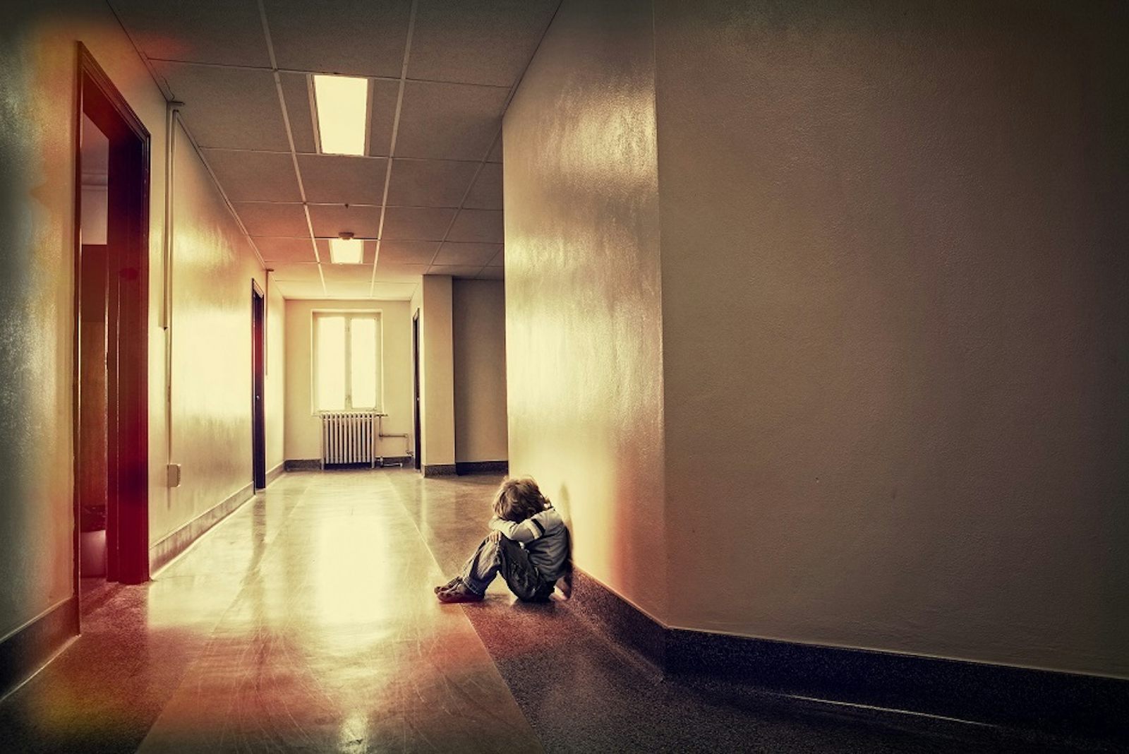 Child in hallway