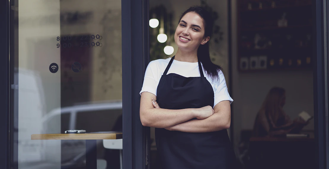 Waitress In Black Apron Upload