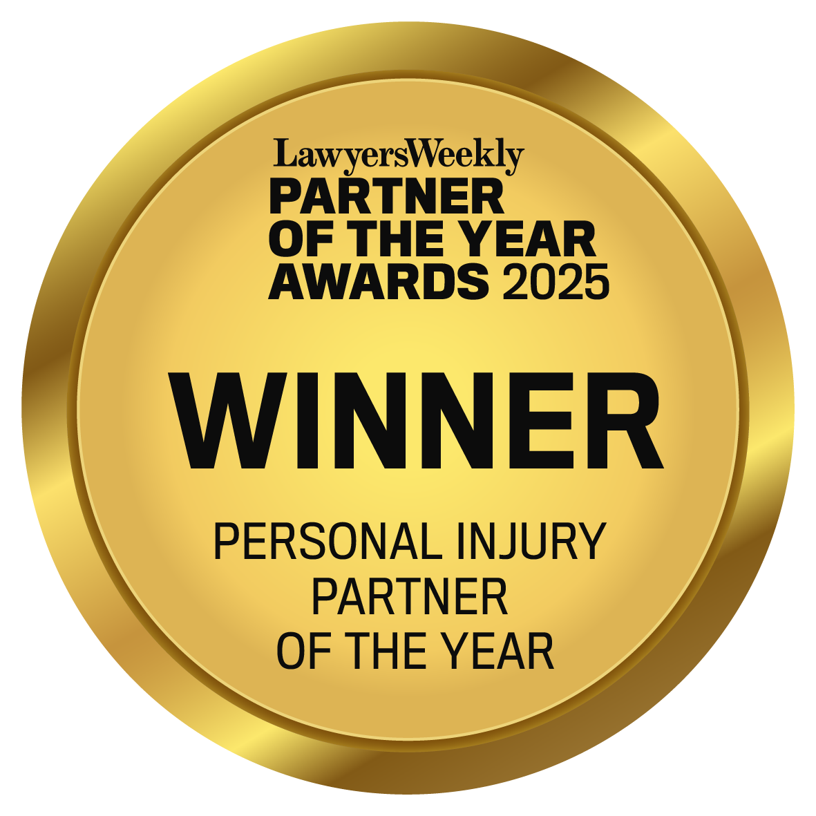 POTY25 Seals Winners Personal Injury Partner of the Year