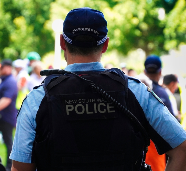 Police at festival